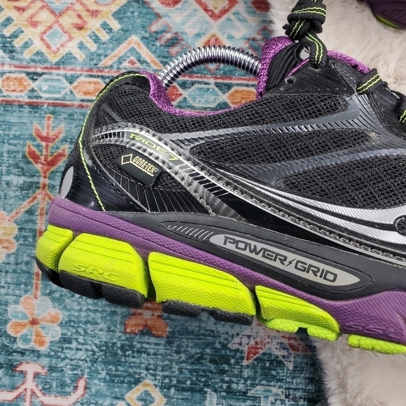 Saucony Ride 7 GTX Sneaker Power-Grid Gore-Tex S10244-1 Women US 10.5 - Picture 3 of 15
